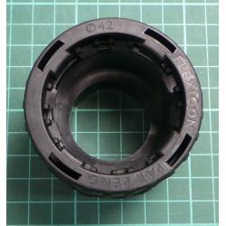 Montáž potrubí Rovný Černá jmenovitá velikost 42mm Nylon 66 Černý, IP66 M40 Flexicon, COND007