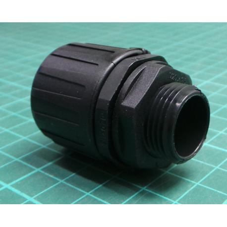 Montáž potrubí Rovný Černá jmenovitá velikost 20mm Nylon 66 Černý, IP66 M20 Flexicon, COND005