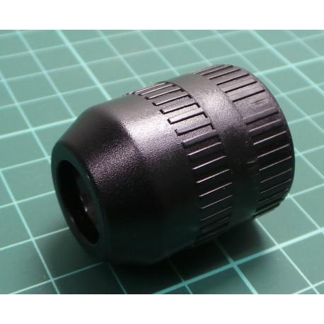 Connector Compression Nut 6, 9, 24 Black, BSHELL 007