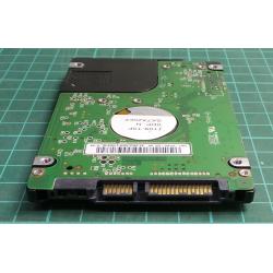 Complete Disk, PCB: 2060-701450-011 Rev A, WD1600BEVS, WD Scorpio, WD1600BEVS-22RST0, 160GB, 2.5", SATA
