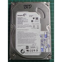 USED, Hard Disk, Seagate, Barracuda, ST250DM000, P/N: 1BD141-303, Firmware: KC48, Desktop, SATA , 250GB