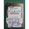 USED, Hard Disk, TOSHIBA, MK4032GAX, HDD2D10 C ZL01 S, Laptop, IDE, 40GB