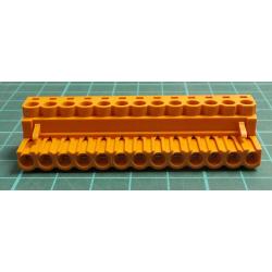 Pluggable Terminal Block, 5.08 mm, 13 Ways, 22AWG to 12AWG, Screw, 15 A