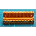 Pluggable Terminal Block, 5.08 mm, 10 Ways, 22AWG to 12AWG, Screw, 15 A