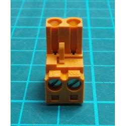 Pluggable Terminal Block, 5.08 mm, 2 Ways, 22 AWG, 12 AWG, Screw
