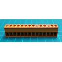 Pluggable Terminal Block, 5.08 mm, 14 Ways, 22AWG to 12AWG, Screw, 15 A