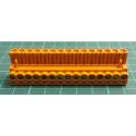 Pluggable Terminal Block, 5.08 mm, 15 Ways, 22AWG to 12AWG, Screw, 15 A