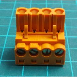 Pluggable Terminal Block, 5.08 mm, 4 Ways, 22AWG to 12AWG, Screw, 15 A