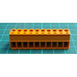Pluggable Terminal Block, 5.08 mm, 10 Ways, 22AWG to 12AWG, Screw, 15 A