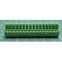 Connector: pluggable terminal block, plug, female, 8A, 160V, green