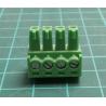 Connector: pluggable terminal block, plug, female, 8A, 160V, green