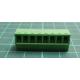Connector: pluggable terminal block, plug, female, 8A, 160V, green