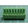 Connector: pluggable terminal block, plug, female, 8A, 160V, green