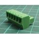 Connector: pluggable terminal block, plug, female, 8A, 160V, green