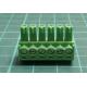 Connector: pluggable terminal block, plug, female, 8A, 160V, green