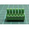Connector: pluggable terminal block, plug, female, 8A, 160V, green