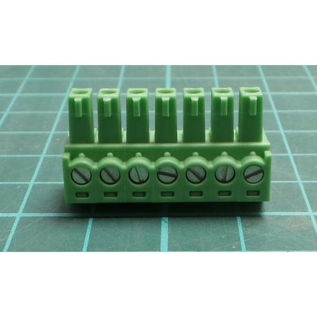 Pluggable Terminal Block, 3.81 mm, 7 Ways, 28 AWG, 16 AWG, 1.5 mm², Screw
