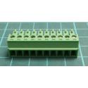 Konektor PCB, řada: MC 1.5/10-ST-3.81, Kabelová montáž Zelená, počet cest: 10, Zašroubování, 160 V