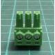Connector: pluggable terminal block, plug, female, 8A, 160V, green