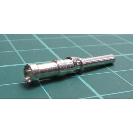 Heavy Duty Connector Contact, RockStar ModuPlug, Pin, 14 AWG, Crimp, 10 A, Copper Alloy