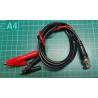 Test Leads, BNC to Croc Clips, 1m