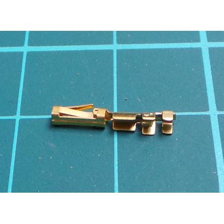 Contact, female, gold-plated, 26AWG÷22AWG, crimped, for cable