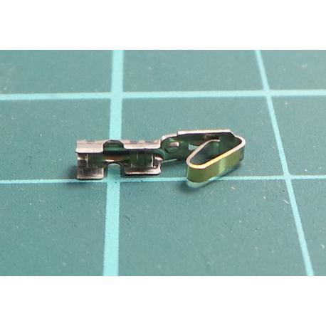 Contact, female, selectively gold plated, 30AWG÷24AWG, crimped