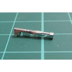 Heavy Duty Connector Contact, Han D, Pin, 18 AWG, Crimp, 10 A, Copper