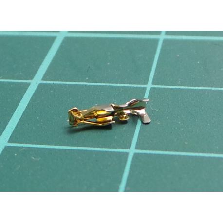 Contact, female, selectively gold plated, 30AWG÷24AWG, crimped