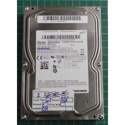 USED, Hard Disk, SAMSUNG, HD103UJ, P/N: 487311CS222616, Desktop, SATA, 1TB