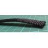 Braided sleeving, PE (Polyester), Black, 5mm, Expandable to 8mm