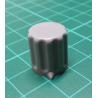 Knob, for 6mm shaft, Grey, Style 2