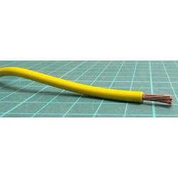 Zapojovací vodič plocha průřezu 4 mm², prameny vodičů: 52/0,3 mm, Žlutá, 1 kV 100m H07V2-K 12 AWG RS PRO, Wire043