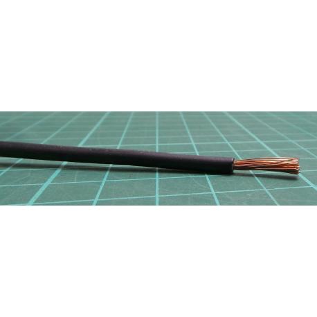 Zapojovací vodič plocha průřezu 4 mm², prameny vodičů: 52/0,3 mm, Černá, 1 kV 100m H07V2-K 12 AWG RS PRO, Wire172