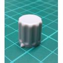 Knob, for 6mm shaft, Grey, Style 2