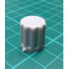 Knob, for 6mm shaft, Light Grey, Style 2