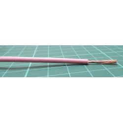 Kabel do panelů plocha průřezu 1mm2, typ kabelu: Podle tří norem, prameny vodičů: 32/0,2 mm, Růžová, 1 kV DC, 600 V AC, Wire040