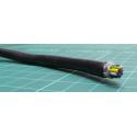 10 Core, 0.22mm2, Screened, Black, Farnell 244-0103, per meter