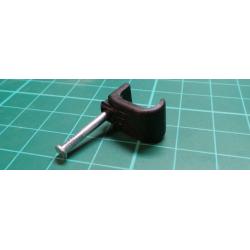 Cable Clips, 14x7 flat, For 4 & 6mm2 Flat Cable, Black