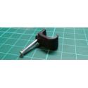 Nail in Clip, for 14x7 Flat, For 4 & 6mm2 Flat Cable, 28mm Nail, Black