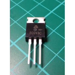 BD243C (TIP41C Clone), NPN Transistor, 100V, 6A, 65W, TO220