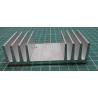 Heatsink, Alu, 90mm x 25mm x 40mm