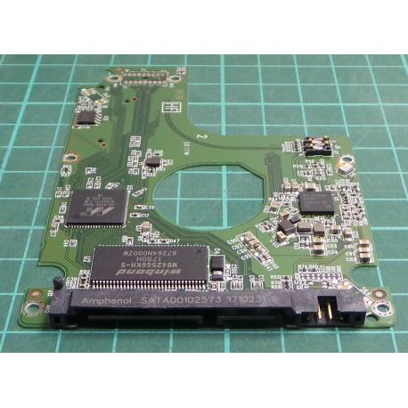 PCB: 2060-800018-001 Rev P1, WD5000LPLX, WD Black, WD5000LPLX-75ZNTT0, 500GB, 2.5", SATA