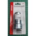 Car battery terminal cleaning brush