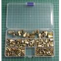 Rivet nuts M3-M8 steel, set of 165 pcs in a plastic case