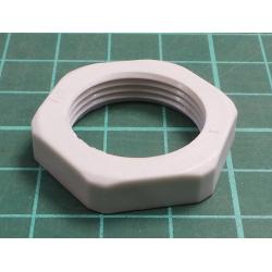 Nut, PG16, polyamide, 30mm, grey, GNUT006