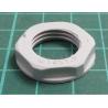 Nut, M16, polyamide, 22mm, grey, Pitch: 1.5