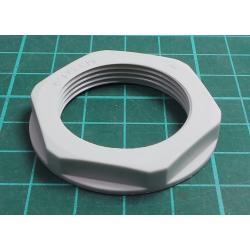 Nut, M32, polyamide, 41mm, grey, Pitch: 1.5, GNUT004