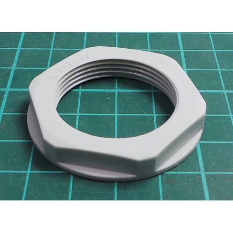 Nut, M32, polyamide, 41mm, grey, Pitch: 1.5, GNUT004