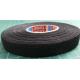 Fabric tape, PET wool, W: 9mm, L: 25m, black, OTR017